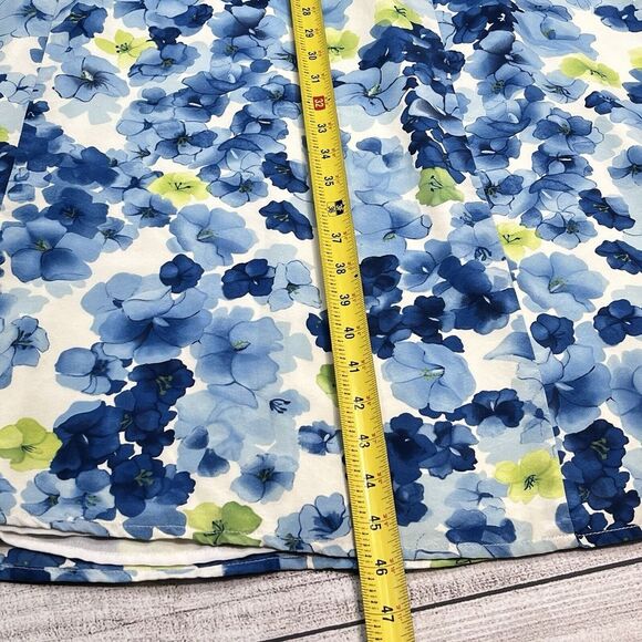 Talbots Women's Dress Lined PURE SILK Floral Long Sleeveless Maxi Sz 10 Y2K 90's - Picture 7 of 7